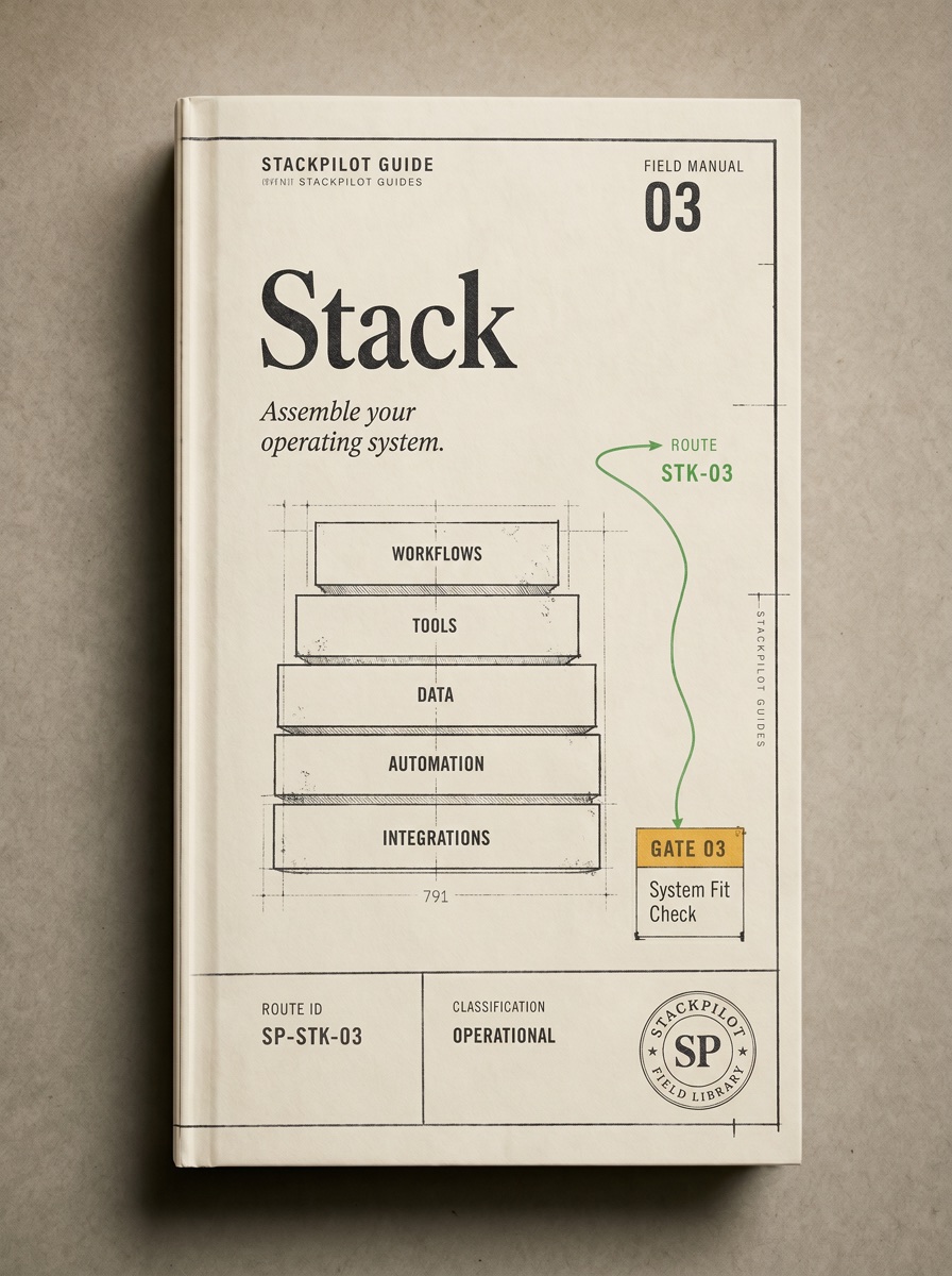Stack guide cover
